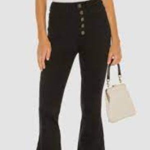 Mumu Blue high waisted black flare jeans